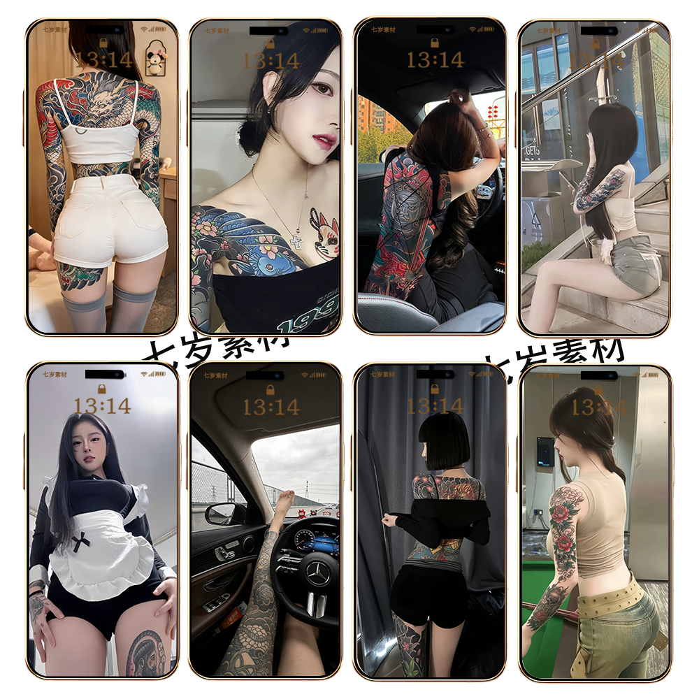 高清性感美女手机壁纸桌面图美化安卓苹果通用静态一百张纹身系列,商务/设计服务,2D/3D绘图,淘宝优惠券,粉丝福利购,淘宝优惠卷