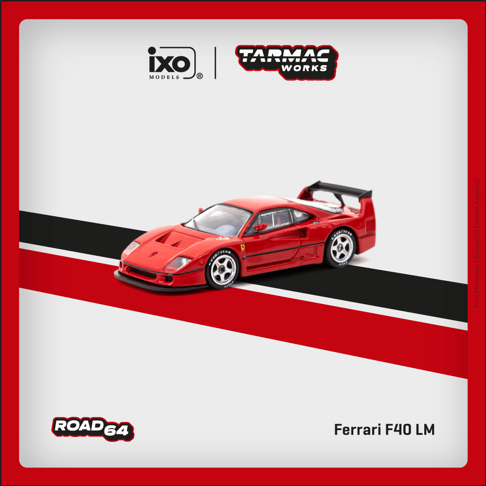 Tarmac Works 1:64法拉利Ferrari F40 LM Red合金静态模型