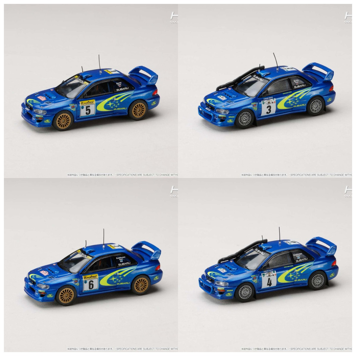 IG + Hobby Japan 64 斯巴鲁IMPREZA WRC 1999合金静态模型