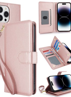 适用索尼10III挂绳手机壳5V翻盖多卡皮套防盗刷FRID皮壳Xperia 1 VI钱夹插卡保护套10IV商务手机套