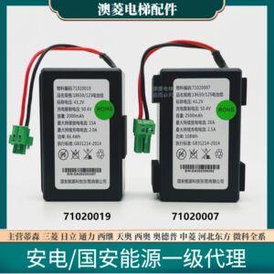 71020019全新原装18650/12S电梯专用锂电池组71020007国安电能源