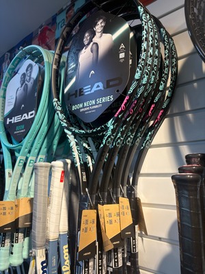 HEAD海德BOOM Neon联名款网球拍25新款穆塞蒂碳素训练比赛专业拍