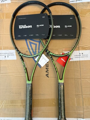 Wilson威尔胜网球拍blade V8全碳素极光绿专业网球拍295g萨巴仑卡