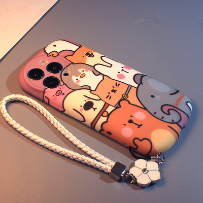 动物头像苹果16硅胶软卡通手机壳