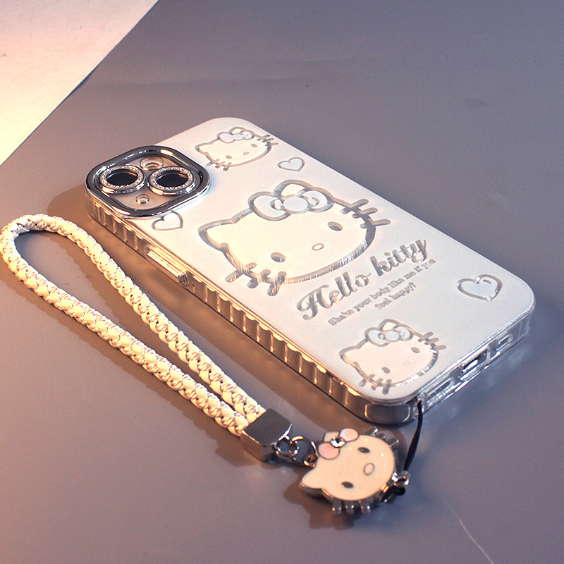 可爱卡通凯蒂猫适用于苹果手机壳