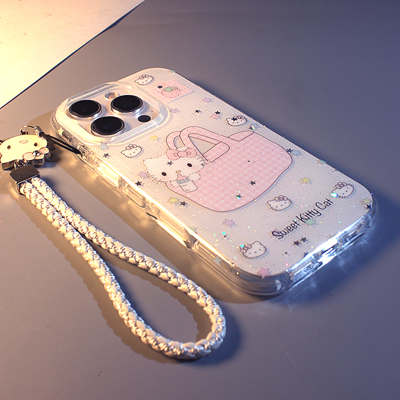 卡通挎包奶瓶kt适用于苹果手机壳