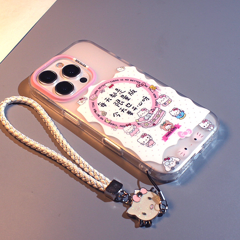 卡通要开心kt猫适用于苹果手机壳
