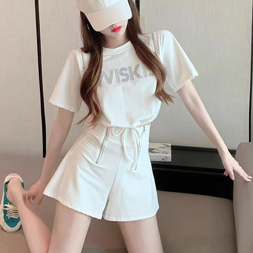 休闲运动服夏季新款高级感套装女