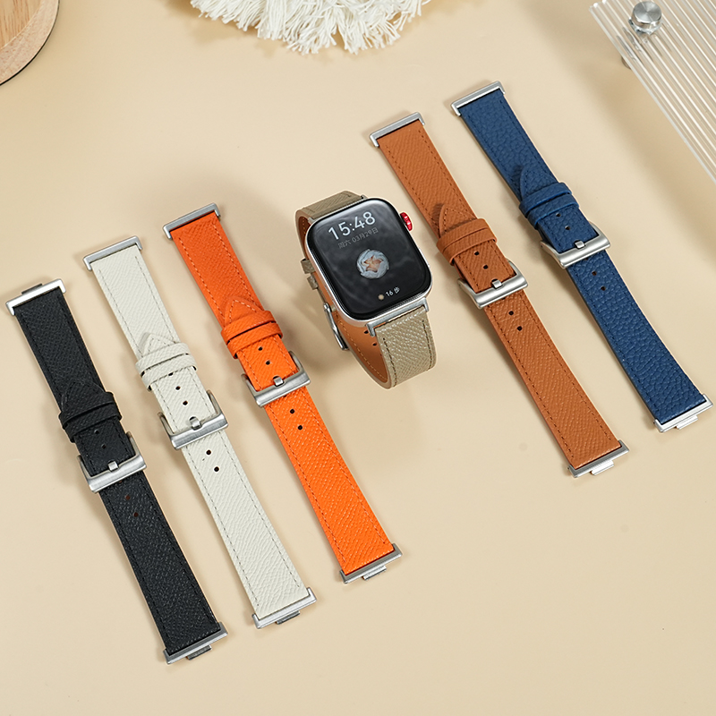 适配华为FIT3/2/1/4荔枝纹皮表带