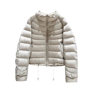 云感袖扣排骨立领羽绒服女 M20#