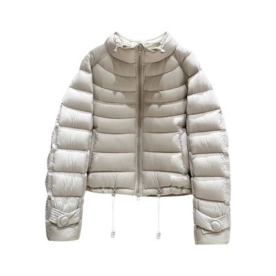 云感袖扣排骨立领羽绒服女  M20#