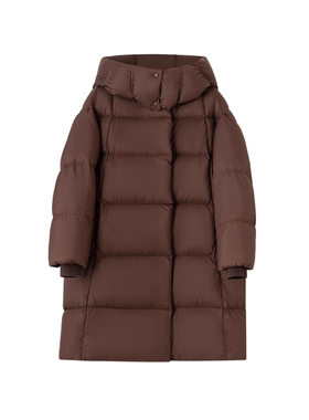 『娜娜粉丝专享』230038#羽绒服连帽中长款鹅绒服