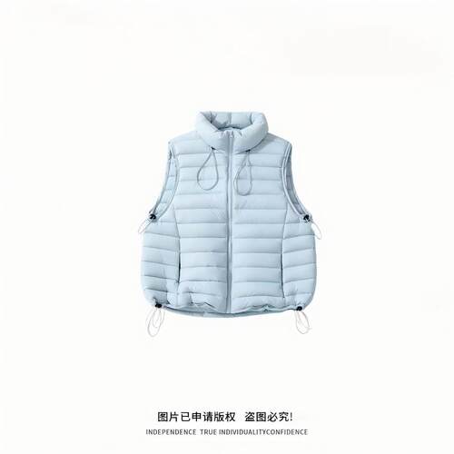 【辰大嗓严选】[轻语闲叙]袖口抽绳可调节排骨马甲带溯源码X007#