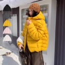 新款 2025冬季 有型保暖外套 休闲轻量龟背排骨羽绒服女连帽短款 韩版