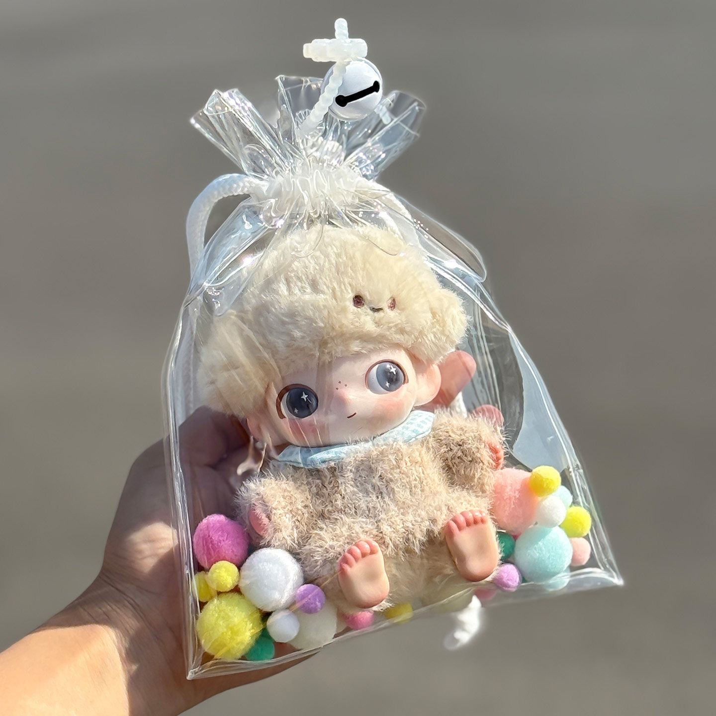 dimoo新生日记娃包外出娃包抽绳搪胶娃防尘收纳保护套外出遛娃包