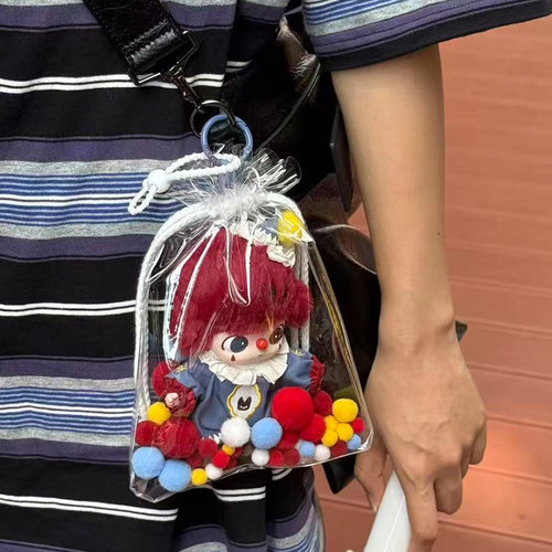 DIMOO炽焰小丑遛娃包迪士尼毛绒挂件保护套17cm遛娃包防尘收纳袋