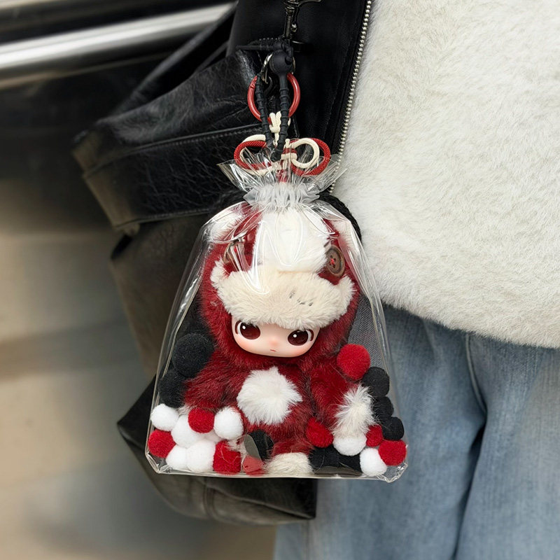 泡泡玛特马力全开娃包18cm透明收纳包搪胶毛绒玩偶保护套外出遛娃,模玩/动漫/周边/娃圈三坑/桌游,娃包,淘宝优惠券,粉丝福利购,淘宝优惠卷