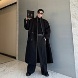 小众设计师极简无领双排扣廓型大衣2507P220，男装毛呢大衣，电商C212