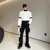 原创设计师撞色休闲长袖拉链衬衫外套W2282P90，男装衬衫，电商C212