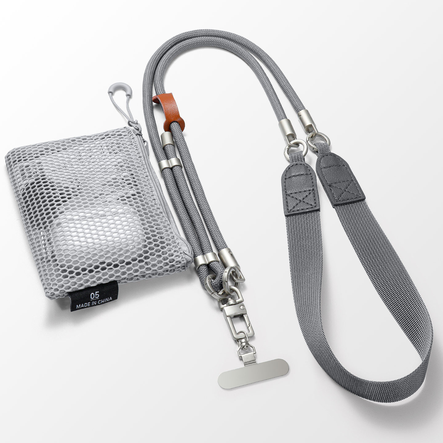 手机挂绳斜挎可背带小包男款女精致高级感链绳防盗绳背带垫片独特好看的链条小众不撞款紫色带子防丢手机挂链