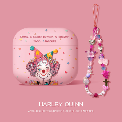 可爱卡通小丑女airpods4保护壳