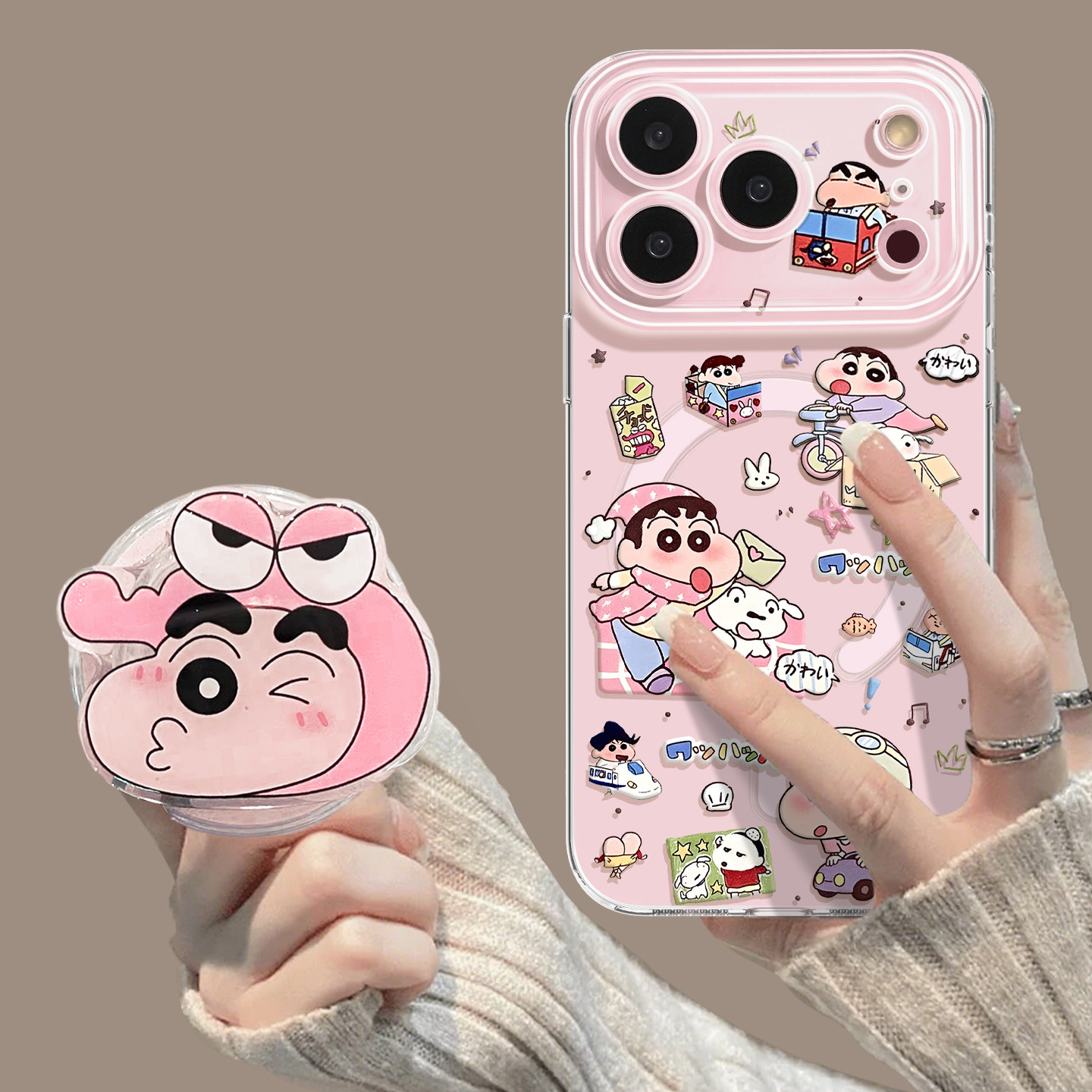 优思顿适用苹果17手机壳17promax新款16可爱16promax卡通14带支架15动漫plus透明磁吸16pro女13套iPhone17pro