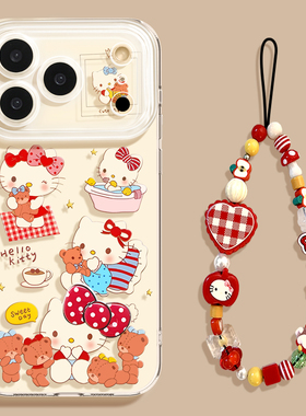 优思顿适用苹果17手机壳新年iphone17promax新款17pro红色猫16pro透明16带挂绳14网红爆款15系列13马年17air