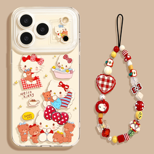 优思顿适用苹果17手机壳新年iphone17promax新款17pro红色猫16pro透明16带挂绳14网红爆款15系列13马年17air