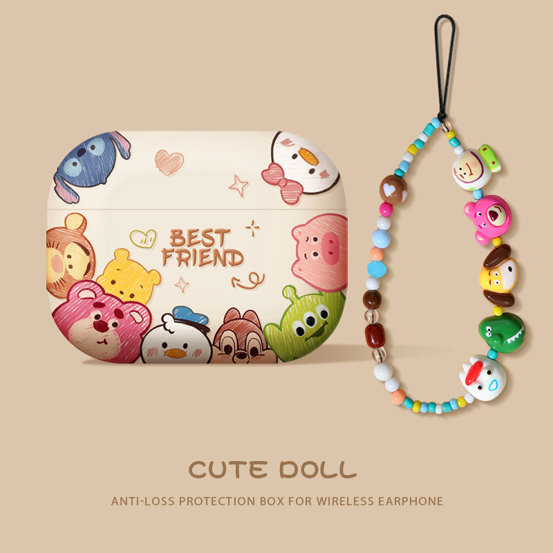 优思顿适用airpodspro3保护套airpods4保护壳苹果耳机pro2三代蓝牙ipods4代软壳airpod降噪无线新年马红色盒