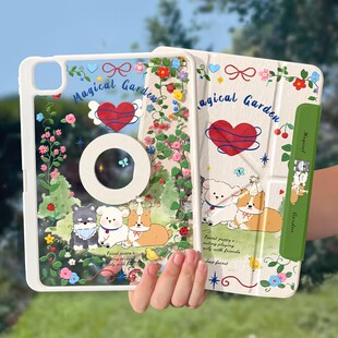 优思顿适用ipadair8保护套air4/5磁吸可拆分7带笔槽苹果平板ipad11保护壳pro11英寸10第9代mini全包防摔6外壳