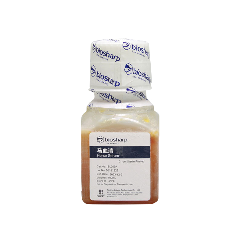 白鲨  biosharp BL209A 马血清 Horse Serum 100ml细胞生物学产品