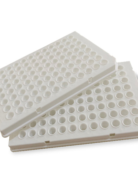 甄选LABSELECT 0.1ml96孔半裙边PCR板白色加强款(适配Roche )