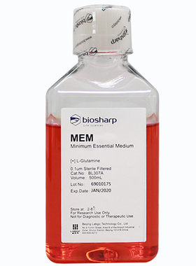 Biosharp白鲨 BL307A MEM液体培养基（不含丙酮酸钠，不含HEPES）