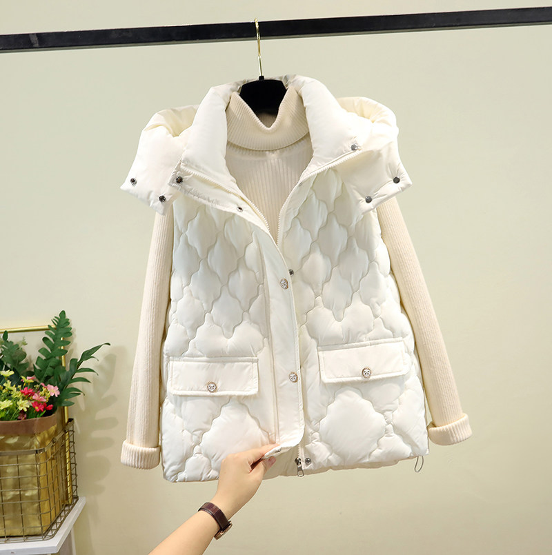 棉马甲背心女秋冬2025新款今年流行短款外穿时髦洋气坎肩马夹外套