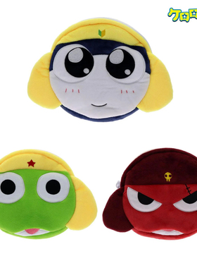 正版日本限定Keroro军曹周边双面笔袋化妆包饰品小物收纳软萌