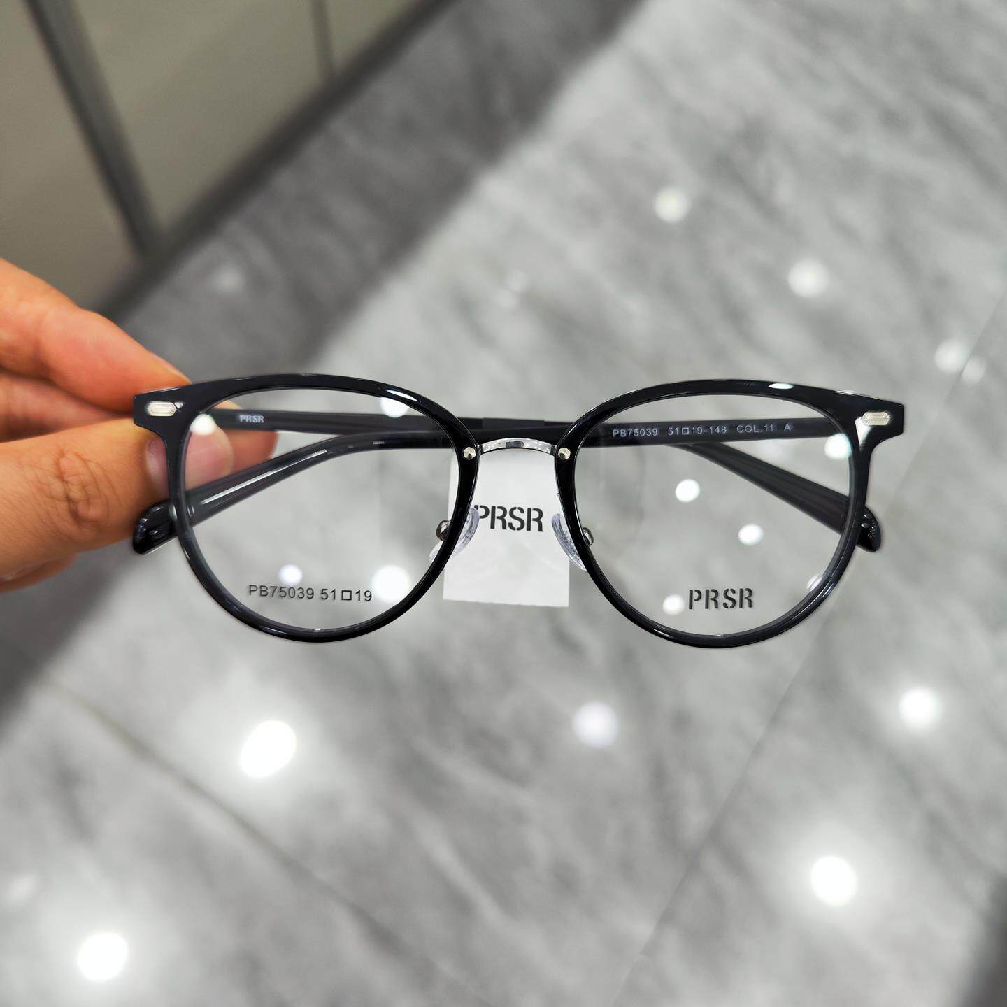 帕莎眼镜框2025新款PB75039黑色板材全框素颜显瘦近视眼镜架男女