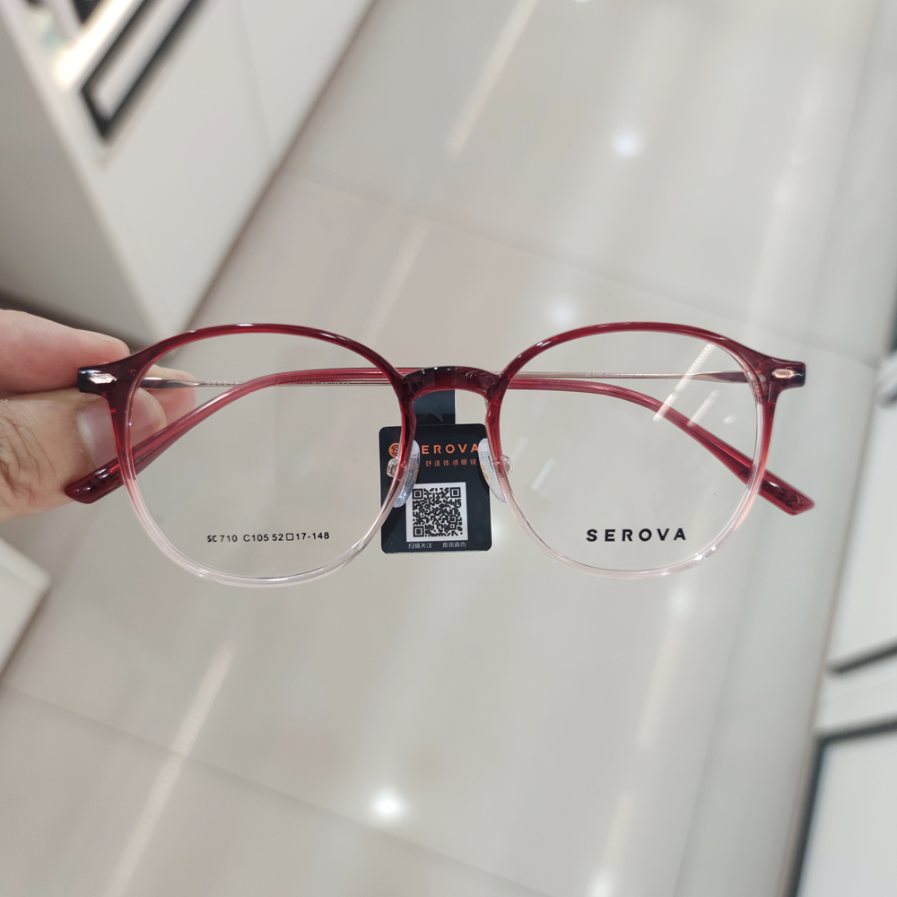 施洛华新款眼镜框男个性大框显瘦显白女可配度数近视眼镜架SC710
