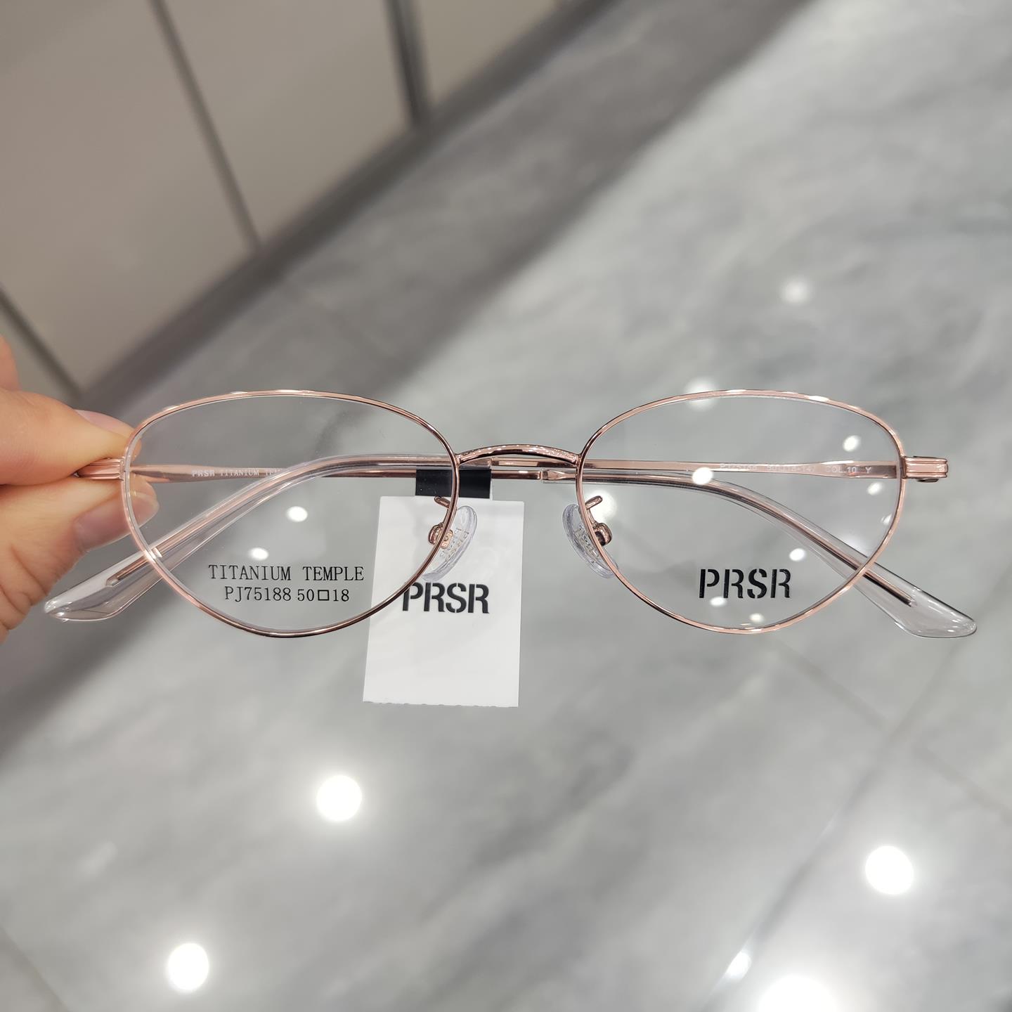 帕莎眼镜框时尚猫眼超轻钛架可配有度数防蓝光近视眼镜潮PJ75188
