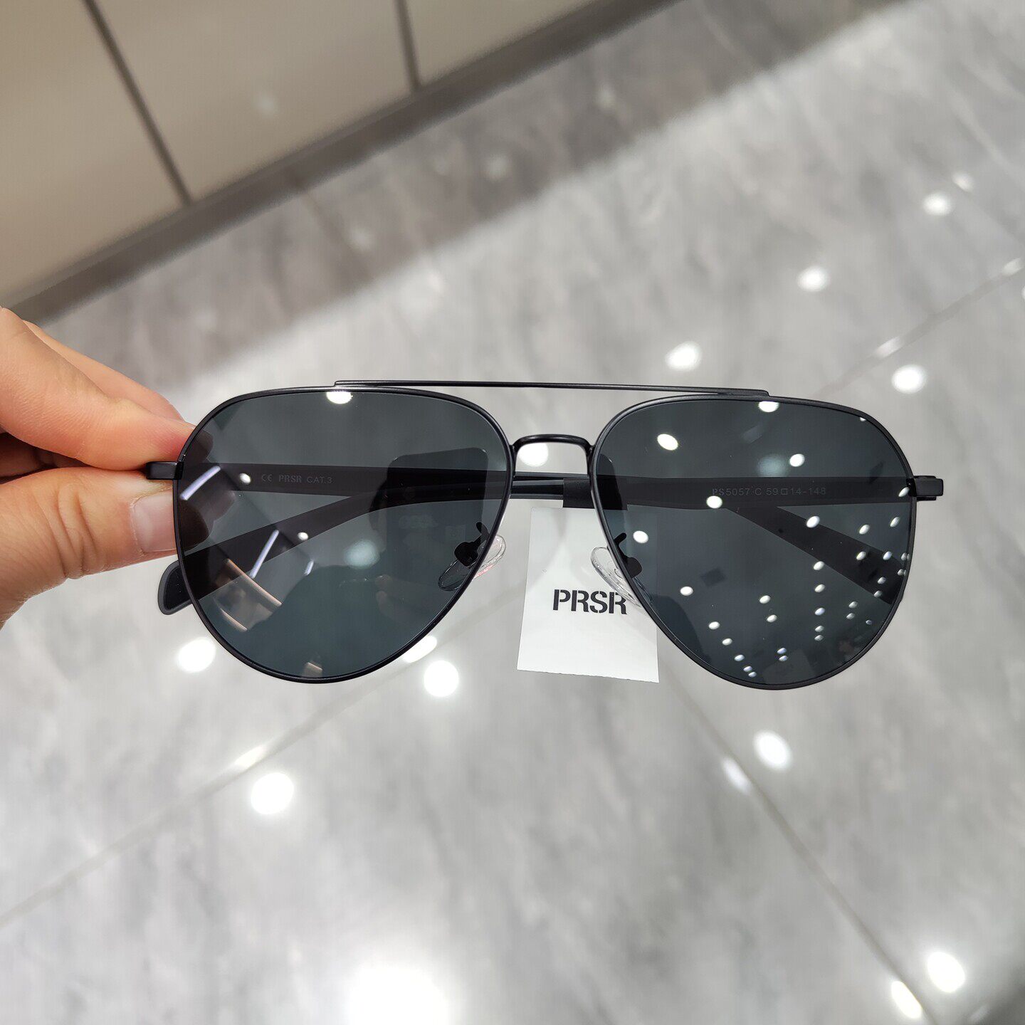 帕莎眼镜2026新款飞行员双梁蛤蟆镜偏光太阳镜女近视墨镜男PS5057