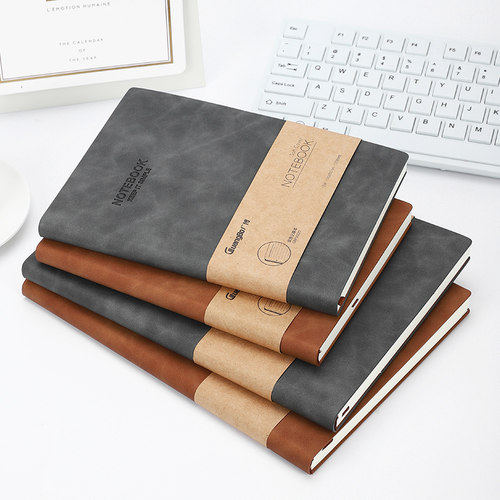 广博大号25k软皮会议笔记本子