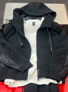 中国李宁成龙联名功夫休闲潮流新中式针织连帽夹克外套 AWDW203