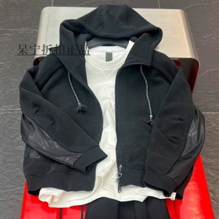 中国李宁成龙联名功夫休闲潮流新中式针织连帽夹克外套 AWDW203