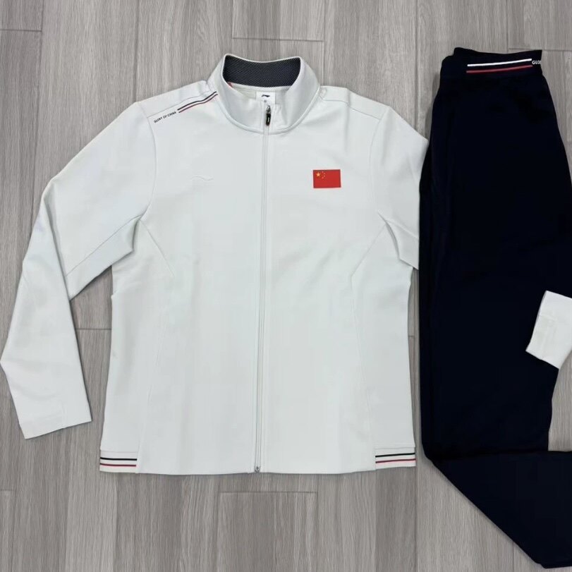 李宁2025赞助国家队同款弹性无帽卫衣训练出场服运动外套AWDV285