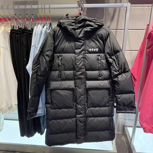 中国李宁25冬季新款男女潮流系列85鸭绒运动长羽绒服AYMV727