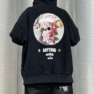 中国李宁pleasure联名男女滑板系列潮流宽松休闲连帽卫衣AWDTC03