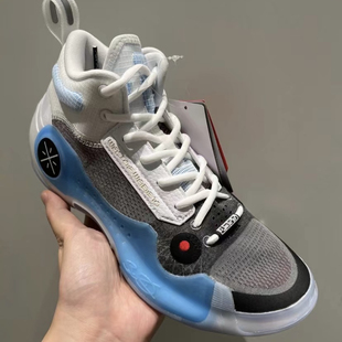 李宁正品韦德之道10男子透气轻量高回弹wow10中帮篮球鞋ABAS115