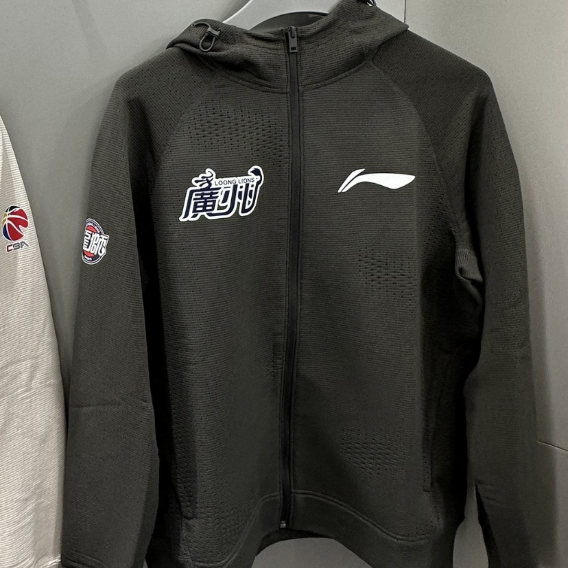 李宁正品CBA多球队球员出场服透气轻盈训练运动卫衣外套 AWDUG53