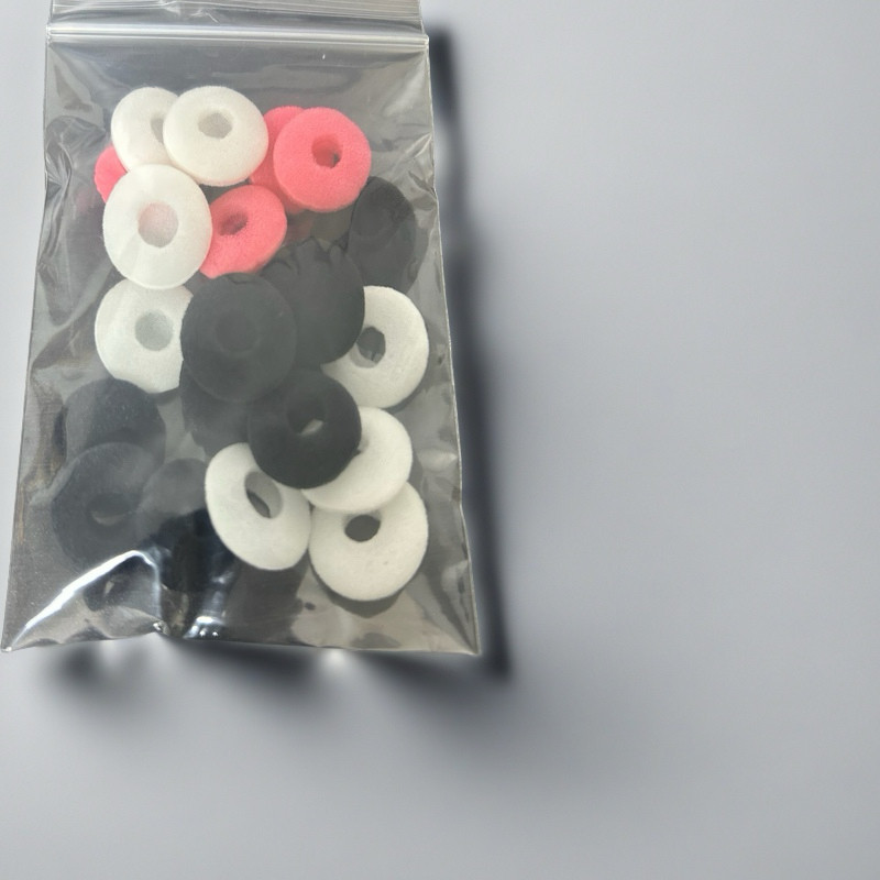 10对20个平头塞耳机耳塞海绵套加厚常规中空黑白粉三色降噪调音棉,影音电器,耳机/耳麦配件,淘宝优惠券,粉丝福利购,淘宝优惠卷