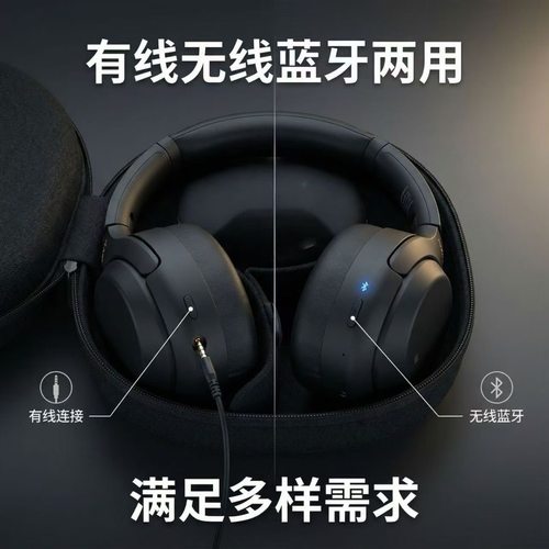 2026新品现货声丽美HIFI双馈四麦克风ANC主动降噪头戴式蓝牙耳机