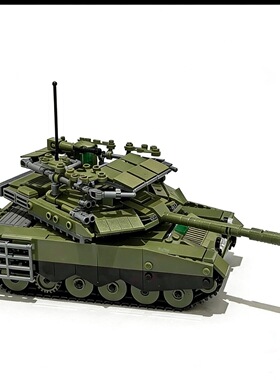 小鲁班军事积木T90M主战坦克模型811颗粒拼装玩具男孩礼物B1377